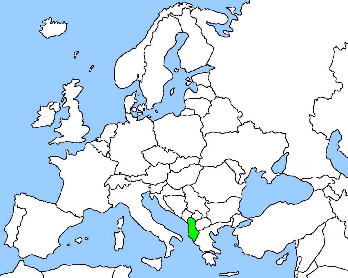 mapa Albaniji mapu lokacija