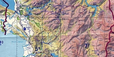 Mapa Albaniji geografiju