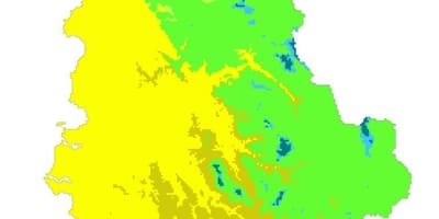 Mapa Albaniji klime