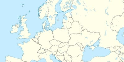 Mapa Albaniji na evropska
